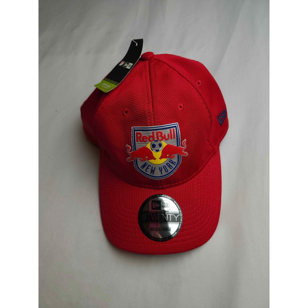 New Era New York Red Bulls MLS 9TWENTY Adjustable Hat Red Textured Soccer Cap